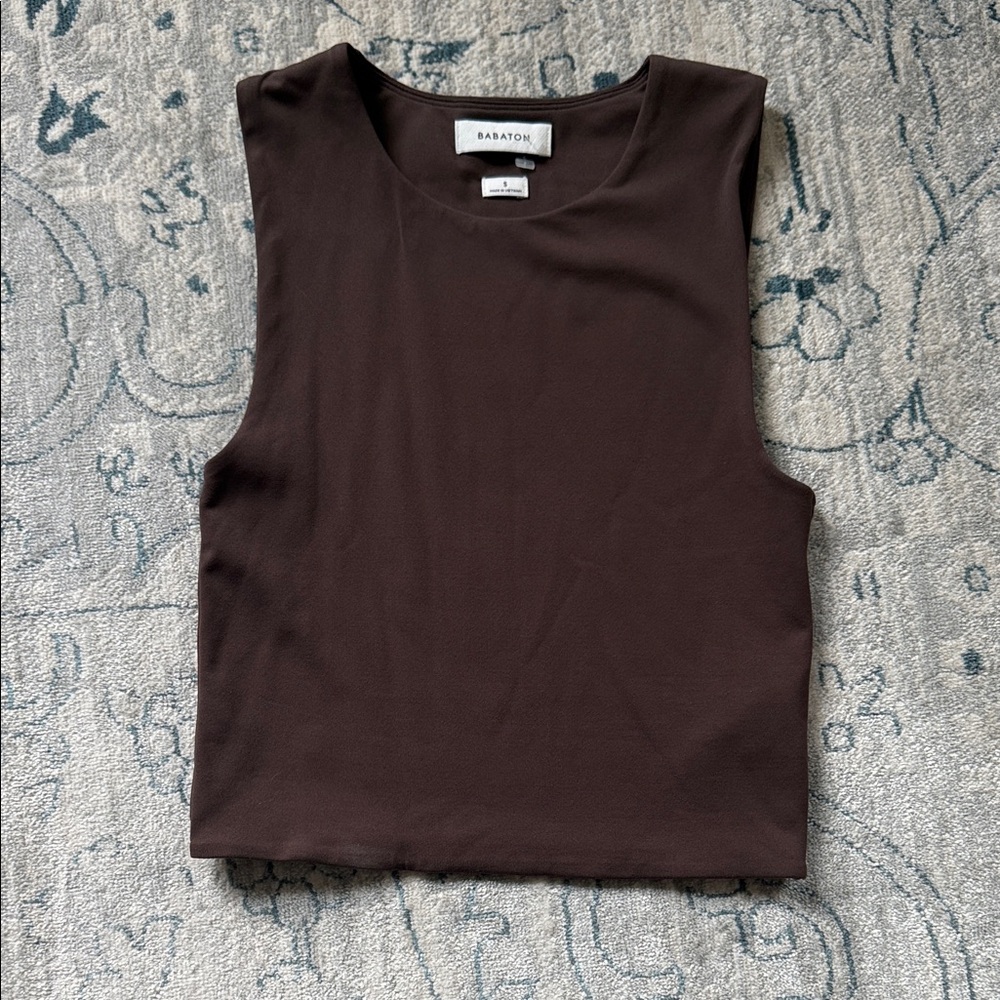 Babaton Dark Brown Tank Top